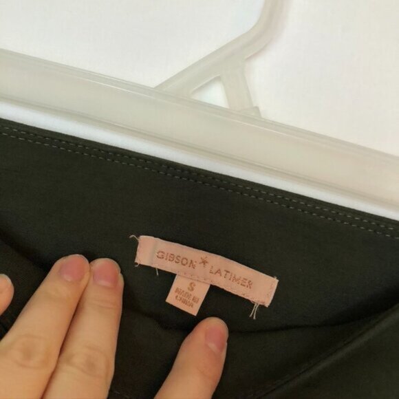 NEW NWT GIBSON LATIMER Leggings Olive Green Pull On Cropped Crop Ankle Legging S - Picture 3 of 6